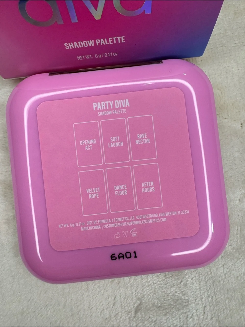 NEW Formula Z 6-Color Eyeshadow Palette